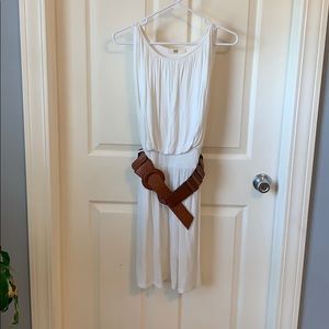 Tank dress with belt